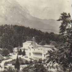 bnk cp sinaia - vedere din parc - circulata 1957