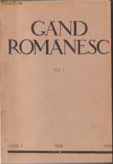 Gand Romanesc - revista de cultura 1933,Cluj,dir.Ion Chinezu foto