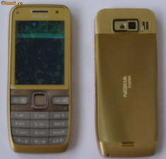 Carcasa Nokia E 52 e52 GOLD EDITION (livrare dupa 3ian)LMA foto