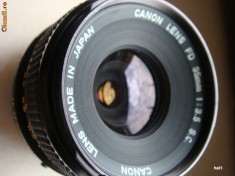 OBIECTIV CANON FD 35mm/3.5 SC CU AMBELE CAPACE ORIGINALE foto