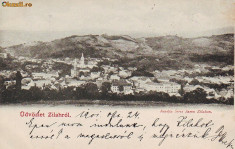 Ok-0323- Romania, salut Zilah, Zalau, carte postala circ. 1901: Panorama foto