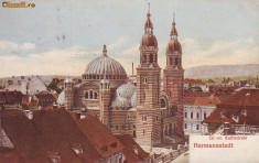 Ok-0376- Romania, Hermannstadt, Sibiu, c.p. circulata 1911: Catedrala gr.-or. foto