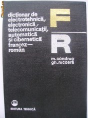 M. Condruc, Gh. Nicoara - Dictionar de electrotehnica, electronica, ... (FR-RO)