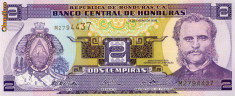 Honduras 2 lempiras 23 ianuarie 2003 unc foto