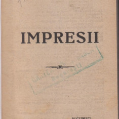 Il.Chendi / IMPRESII (editie 1924)