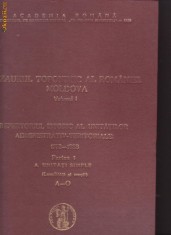TEZAURUL TOPONIMIC AL ROMANIEI MOLDOVA VOL I II foto