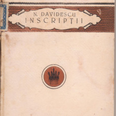 N.Davidescu / INSCRIPTII (editie 1922)