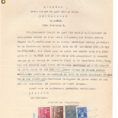 20 Document vechi fiscalizat -1940 -Galati- Certificat Nr.14918