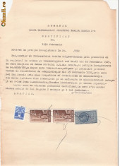 36 Document vechi fiscalizat -1939 -Braila -Certificat foto