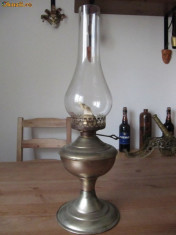 lampa englezeasca din alama, h=46 cm foto