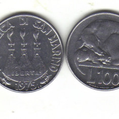 bnk mnd San Marino 100 lire 1975 unc