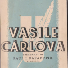 Vasile Carlova - POEZIILE (editie Papadopol,1942)