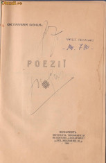 Octavian Goga / POEZII - editia I, 1906,Budapesta foto