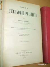 H. Truchy, Cours D&amp;#039;Economie Politique, 2 tomes, 1929 foto
