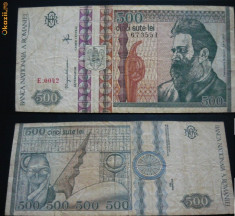 Bancnota Romania 500 lei 1992 foto