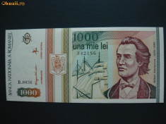 Bancnota Romania 1000 lei 1993 foto