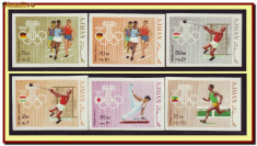 Ajman 1969 - Jocuri Olimpice, Olimpiada, atletism, sport, serie nedantelata MNH foto