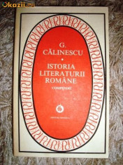 G. Calinescu - Istoria literaturii romane: compendiu foto