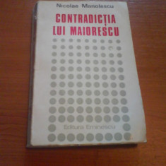 494 Nicolae Manolescu Contradictia lui Maiorescu