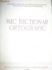 mic dictionar ortografic foto