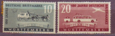 1949 Mi.49-50 Wurttenberg conditie** foto