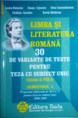 Laura Buhaciuc -Limba si literatura romana - 30 de variante foto