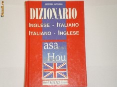 DICTIONAR ENGLEZ-ITALIAN / ITALIAN-ENGLEZ foto