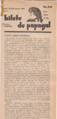 Revista Bilete de papagal (nr.316 din 15 februarie 1929) foto