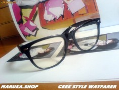 OCHELARI DE SOARE WAYFARER GEEK lentile transparente ! UV400! stil Ray-Ban ! foto