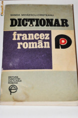 Dictionar Francez - Roman, anticariat foto