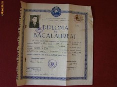 DIPLOMA DE BACALAUREAT 1967 foto