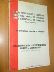 Proceedings of the XXth course of criminology 1970 foto