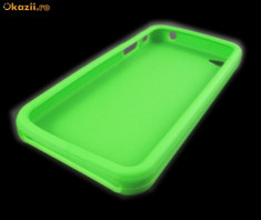 Husa silicon Toc Iphone 4G Green Edition!Antisoc/Antizgarieturi foto