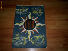 calendar de perete 1958 (Ministerul Sanatatii) foto