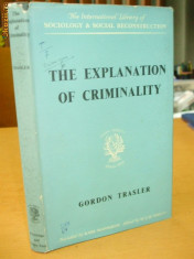 G. Trasler The explanation of criminality 1962 foto