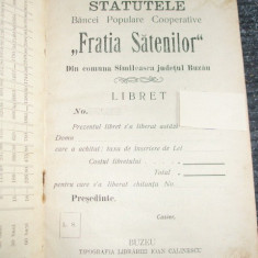 Statutele Bancei FRATIA SATENILOR-com.Simileasca-Buzau