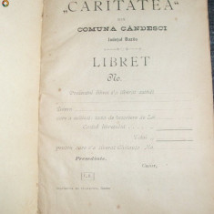 Statutele Bancei CARITATEA,Candesci-Buzau-1908