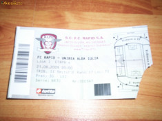 bilet meci Rapid - Unirea Alba Iulia (2009) foto