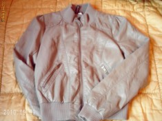 geaca piele H&amp;amp;amp;M foto