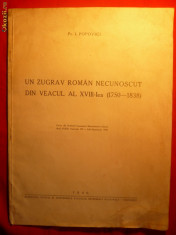 I.Popovici - Un Zugrav Roman Necunoscut in veacul XVIII -1940 foto