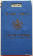 Pasaport romanesc 1935 - perioada Carol II foto