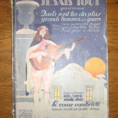 Revista "Je sais tout" - 1909,1920