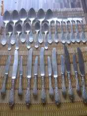Set tacamuri argint pur rusia complet foto