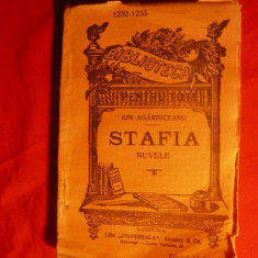 I.AGARBICEANU -STAFIA - Nuvele-BPTAlcalay -Prima Ed1930