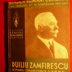 DUILIU ZAMFIRESCU ''Romanul Comanestenilor -Anna''1938