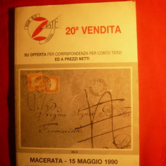 Catalog filatelic de licitatie - itallian -1990