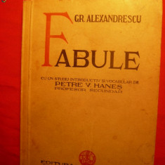 GRIGORE ALEXANDRESCU 'FABULE'' ed. 1937