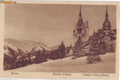 1850 - SINAIA - Castelul PELES ( iarna ) - vedere germana foto