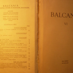 BALCANIA vol6 ,1944 - Revista Inst. de Studii Balcanice