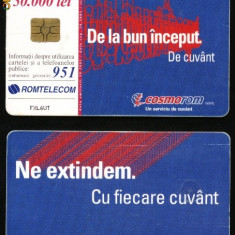 Cartela telefonica Romtelecom Cosmorom ,2001,Rom 124